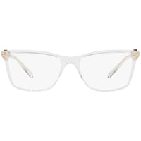 Versace Women's Eyeglasses - Full Rim Clear Plastic/Metal Rectangular | 0VE3299B 148 ,
