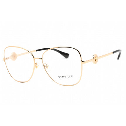 Versace Women's Eyeglasses - Full Rim Gold Metal Round Shape Frame | 0VE1289 1002 ,