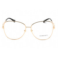 Versace Women's Eyeglasses - Full Rim Gold Metal Round Shape Frame | 0VE1289 1002 ,