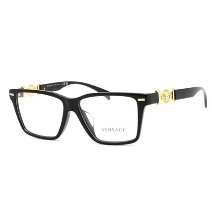 Versace Women's Eyeglasses - Full Rim Rectangular Black Plastic Frame | 0VE3335F GB1 ,