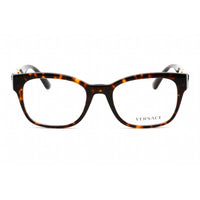 Versace Women's Eyeglasses - Full Rim Rectangular Havana Plastic Frame | 0VE3314 108 ,