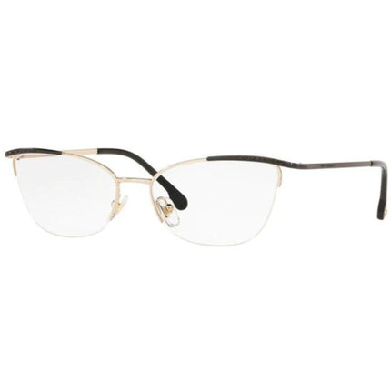 Versace Women's Eyeglasses - Half Rim Black and Pale Gold | VERSACE 0VE1261B 1457 ,