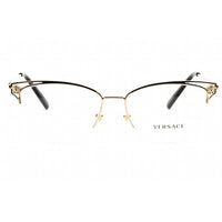 Versace Women's Eyeglasses - Half Rim Cat Eye Pale Gold Metal Frame | 0VE1280 1252 ,