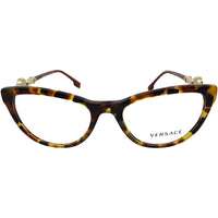 Versace Women's Eyeglasses - Havana Cat Eye Frame, 54 mm | VERSACE 0VE3311 5119 ,