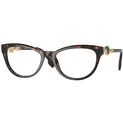 Versace Women's Eyeglasses - Havana Cat Eye Full-Rim Frame | VERSACE 0VE3311 108 ,