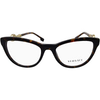 Versace Women's Eyeglasses - Havana Cat Eye Full-Rim Frame | VERSACE 0VE3311 108 ,