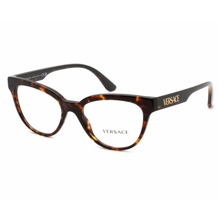 Versace Women's Eyeglasses - Havana Cat-Eye Full-Rim Plastic Frame | 0VE3315 108 ,