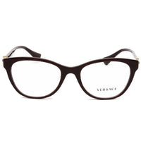 Versace Women's Eyeglasses - Plum Cat Eye Plastic Full Rim Frame | 0VE3330F 5386 ,