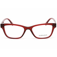 Versace Women's Eyeglasses - Red Rectangular Plastic Full Rim Frame | 0VE3316 388 ,