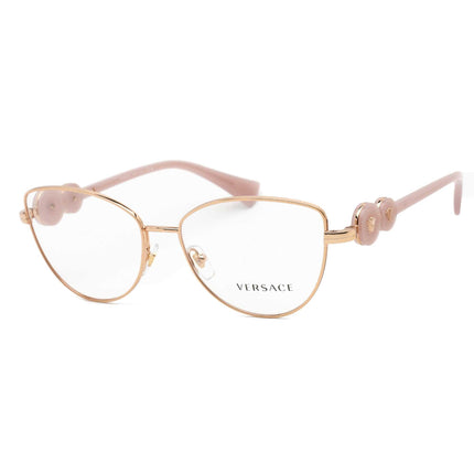 Versace Women's Eyeglasses - Rose Gold Cat Eye Metal Frame Demo Lens | 0VE1284 1412 ,