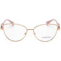 Versace Women's Eyeglasses - Rose Gold Cat Eye Metal Frame Demo Lens | 0VE1284 1412 ,