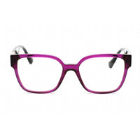 Versace Women's Eyeglasses - Square Transparent Plum Plastic Frame | 0VE3329B 5384 ,