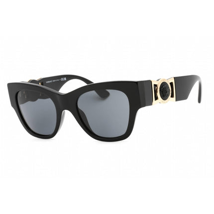 Versace Women's Sunglasses - Black Cat Eye Shape Frame Dark Grey Lens | VE4415U GB1/87 ,
