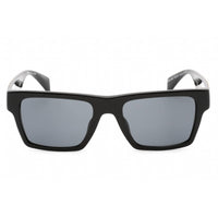 Versace Women's Sunglasses - Black Rectangular Frame Dark Grey Lens | 0VE4445F GB1/87 ,