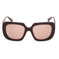 Versace Women's Sunglasses - Bordeaux Plastic Square Frame Brown Lens | VE4434F 538273 ,