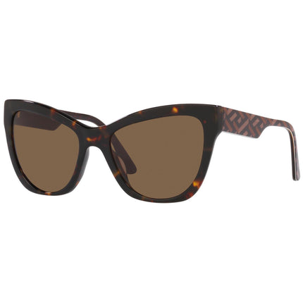 Versace Women's Sunglasses - Dark Brown Lens Cat Eye Acetate Frame | VE4417U 535973 ,