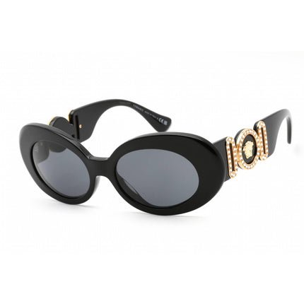 Versace Women's Sunglasses - Full Rim Black Plastic Oval Shape Frame | VE4426BU GB1/87 ,