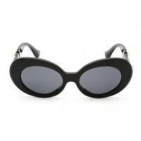 Versace Women's Sunglasses - Full Rim Black Plastic Oval Shape Frame | VE4426BU GB1/87 ,