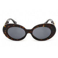 Versace Women's Sunglasses - Full Rim Dark Havana Oval Shape Frame | VE4426BU 108/87 ,