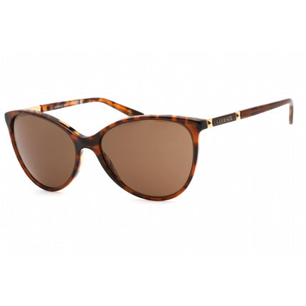 Versace Women's Sunglasses - Full Rim Havana Acetate Cat Eye Frame | VE4260 507773 ,