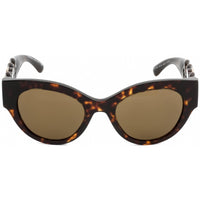 Versace Women's Sunglasses - Full Rim Havana Plastic Cat Eye Frame | VE4408 108/73 ,