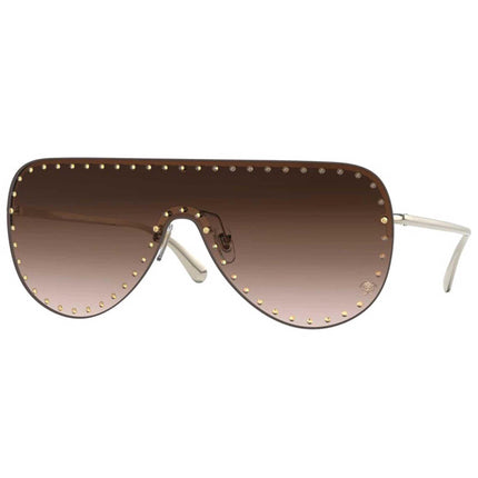 Versace Women's Sunglasses - Gold Rimless Shield Frame Gradient Lens | VE2230B 125213 ,