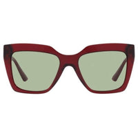 Versace Women's Sunglasses - Green Lens Red/Gold Frame | VERSACE 0VE4418 388/2 56 ,
