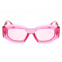 Versace Women's Sunglasses - Pink Transparent Plastic Oval Frame | 0VE4425U 542184 ,