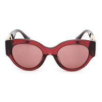 Versace Women's Sunglasses - Transparent Burgundy Frame Red Lens | 0VE4438B 538569 ,