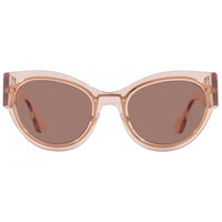 Versace Women's Sunglasses - Transparent Pink Frame Light Brown Lens | VE2234 125273 ,