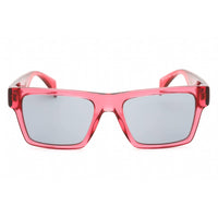 Versace Women's Sunglasses - Transparent Red Plastic Rectangular | 0VE4445 5409/1 ,