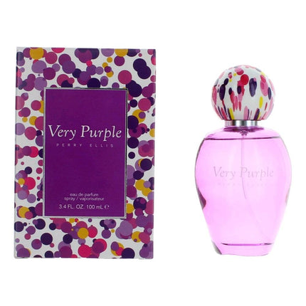 Very Purple by Perry Ellis, 3.4 oz Eau De Parfum Spray for Women ,