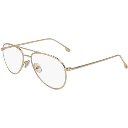 Victoria Beckham Unisex Eyeglasses - Gold Aviator Frame | VICTORIA BECKHAM VB2103 714 ,