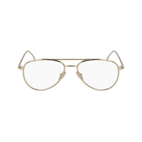Victoria Beckham Unisex Eyeglasses - Gold Aviator Frame | VICTORIA BECKHAM VB2103 714 ,