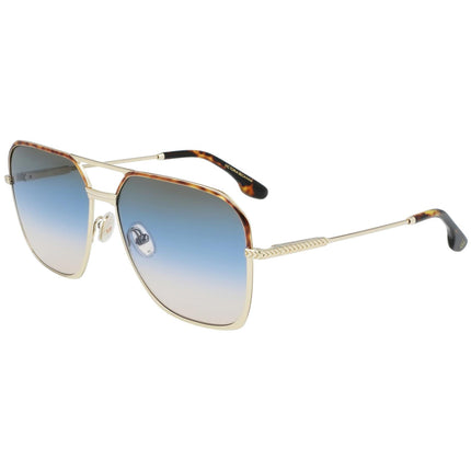 Victoria Beckham Women's Sunglasses - Blue Gradient Lens Square Frame | VB212S 720 ,