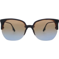 Victoria Beckham Women's Sunglasses - Brick and Blue Lens Cat Eye Frame | VB617S 005 ,
