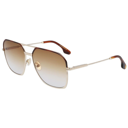 Victoria Beckham Women's Sunglasses - Brown Gradient Lens Square Frame | VB212S 702 ,