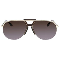 Victoria Beckham Women's Sunglasses - Dark Purple Lens Aviator Frame | VB222S 710 ,