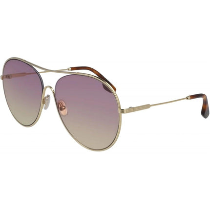 Victoria Beckham Women's Sunglasses - Gold Metal Frame | VICTORIA BECKHAM VB131S 707 ,