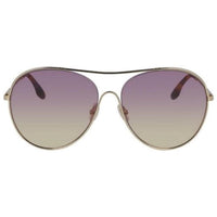 Victoria Beckham Women's Sunglasses - Gold Metal Frame | VICTORIA BECKHAM VB131S 707 ,