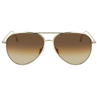 Victoria Beckham Women's Sunglasses - Gold Metal Frame | VICTORIA BECKHAM VB203S 708 ,