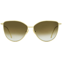 Victoria Beckham Women's Sunglasses - Gold Metal Frame | VICTORIA BECKHAM VB209S 702 ,