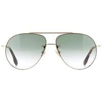 Victoria Beckham Women's Sunglasses - Gold Metal Full-Rim Aviator Frame | VB213S 700 ,
