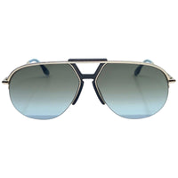 Victoria Beckham Women's Sunglasses - Gradient Dark Green Lens Aviator | VB222S 704 ,