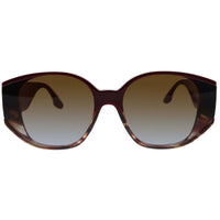 Victoria Beckham Women's Sunglasses - Striped Burgundy | VICTORIA BECKHAM VB605S 605 ,