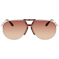 Victoria Beckham Women's Sunglasses - Wine Orange Lens Aviator Frame | VB222S 711 ,