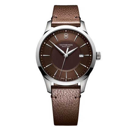 Victorinox Swiss Army Alliance Brown Dial Leather Men's Watch 241805 ,