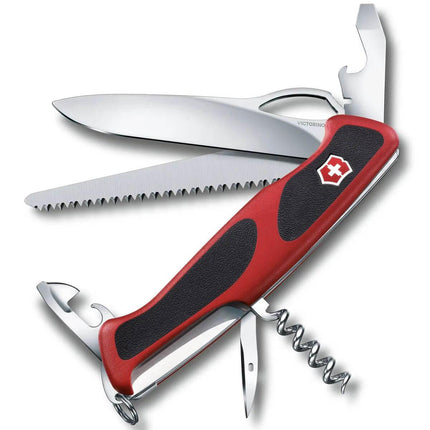 Victorinox Swiss Army Large Pocket Knife - Ranger Grip 79, Red/Black | 0.9563.MC ,