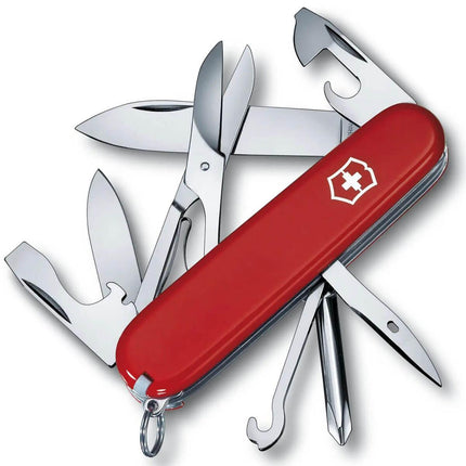 Victorinox Swiss Army Medium Pocket Knife - Super Tinker with Scissors, Red | 1.4703 ,