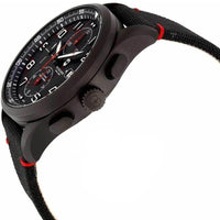 Victorinox Swiss Army Men's Automatic Watch - Airboss Black Dial Brown Strap | 241721 ,